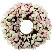 Gourmet Donut, Carob Covered Strawberry Donut Dog Treat