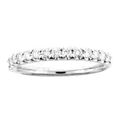 14 KARAT WHITE GOLD DIAMOND WEDDING BAND with 15 Diamond(s) 0.45ctw