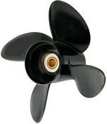 10.625 Dia. 11 Pitch 4 Blade RH Aluminum Propeller Fits 25-60 HP 3 1/2" Gearcase (13-Spline & Thru Hub Exhaust)  Model AR-4