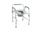 AMS Padded Drop-Arm Commode