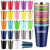 16oz Unbreakable Colorful Stainless Steel Pint Cup
