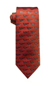 B-2 Spirit airplane tie in red