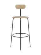 Bar Chair with Wood Veneer ¨C Minimalist 4-Leg Design for Kitchen Bars