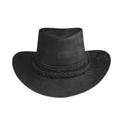 Black Cowboy Hat | Leather Black Cowboy Hat