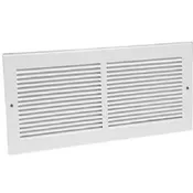 12 x 12-Inch White Sidewall Return Air Grille
