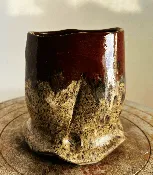 Organic Oval Vase 4 1/4″
