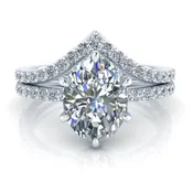 14k White Gold Contour Diamond Band #GTJ3959-dwb-14w