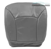 00 01 02 Ford E250 E350 Work Van -Driver Bottom Perforated Vinyl Seat Cover GRAY