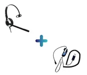 Dispatch-15 Push to Talk Adapter With TruVoice HD500 Headset Bundle