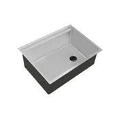 26" Undermount Workstation Sink – 16 Gauge Stainless Steel Single Bowl – 10" Deep – Reversible – Seamless Drain (5LS26c-10)