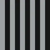 1.25" Regency Stripe Wallpaper Metallic Silver, Black Norwall Wallcovering SY33910