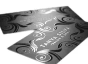 Premium Suede with Spot UV  Business Cards