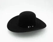 1000X Black Open Crown Felt Hat - Rodeo King