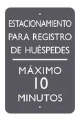 AC Hotel Parking Sign - Guest Registration (Spanish)