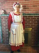 Mrs. Claus - Red with Full Apron