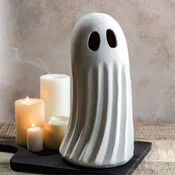 12.8" Matte White Ghost Decor