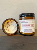 Geranium & Violet 8oz — All Burn Wax