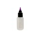 1/2 Ounce Empty Luer-Lock Bottle and Super Fine Pin (For Cleaning Henna Lace Tips)
