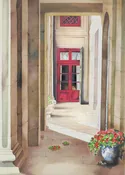 The Corridor 4" x 6" — Pomm Fine Art