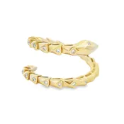0.11 CTW Round Diamond Snake Ring in 14K Gold