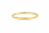 Diamond Stations Thin Band Ring