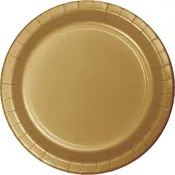 10" Buffet Plates Glittering Gold  (24 counts)