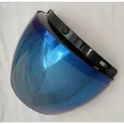 02-212 3 Snap Flip Shield - Hard Coated Blue Mirror