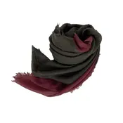 Big Woven Scarf in Cacao/Burgundi — Jackson Hole Traders