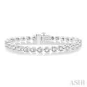 10.00CT RDDM 3 PRONG BRACELET WG 14K-G*