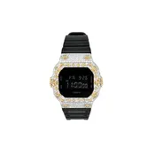 925 Silve Chrome Bezel G-Shock Moissanite DW5600BB-1 Watch