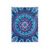 Azure Abyss Abstract Wall Tapestry