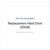 iPod 3G — Replacement Hard Drive (20GB)