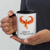 Love is the Revolution — Color Inside Mug