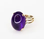 14kt Yellow Gold Amethyst Ring — Jackson Grey Jewelers