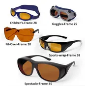 Double YAG Laser Safety Glasses – Polycarbonate | 532 & 1064 nm Coverage
