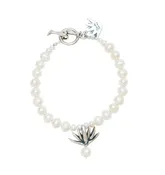 Agave Pearl and Silver Bracelet