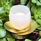 Rosette Lamp | Custom Brass and Glass Sculptural Table Lighting by Neptune Glassworks, Los Angeles | NEPTUNE GLASSWORKS