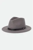 Brixton Messer Fedora - Grey/Grey