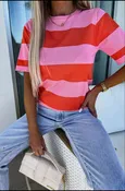 Color Block Knit T