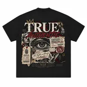 True Authentic Proof Of Identity Tee 305GSM Unisex FOG Earth-Tone 20-Color Drop-Shoulder T-shirt