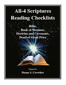 All-4 Scriptures Reading Checklists: Bible, BofM, D&C, PofGP