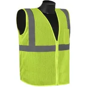 ANSI Class 2 Economy Mesh Safety Vest with Zipper