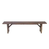 Rustic Espresso Wood Bench