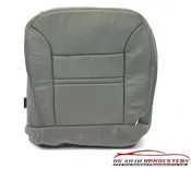 00-01 Ford Excursion Limited Driver Side Bottom Leather Seat Cover Gray