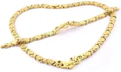 (2 SETS) I LOVE YOU GOLD TONE HUGS AND KISSES NECKLACE & BRACELET SET XOXO STARBURST 20" LONG