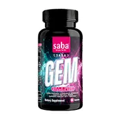 Saba GEM - One 60-Count Bottle-Metabolic Intelligence for Energy, Appetite Control, Fat Metabolism, Gut Health & Microbiome Support