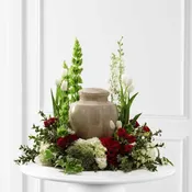 European Garden Urn Wreath