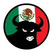 662 Bull Mexican Flag 4" Sticker