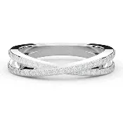 0.25CT.TW LAB DIAMOND TWIST WEDDING BAND