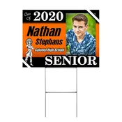 Graduation Sign (Option 2) – 18″x24″ Coroplast Yard Sign with Stake